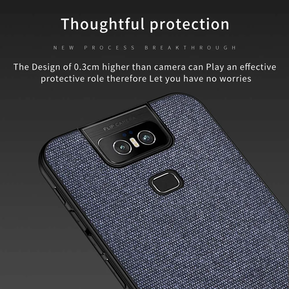 Чехол для Asus Zenfone 6 ZS630KL Мягкий бампер роскошный тканевый чехол задняя крышка из