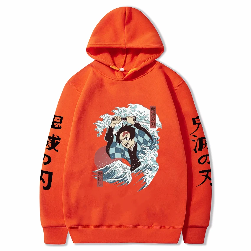 Sudadera con capucha de manga larga para ni&ntilde;os y ni&ntilde;as, ropa informal de primavera y oto&ntilde;o con estampado de Devil Slayer-3