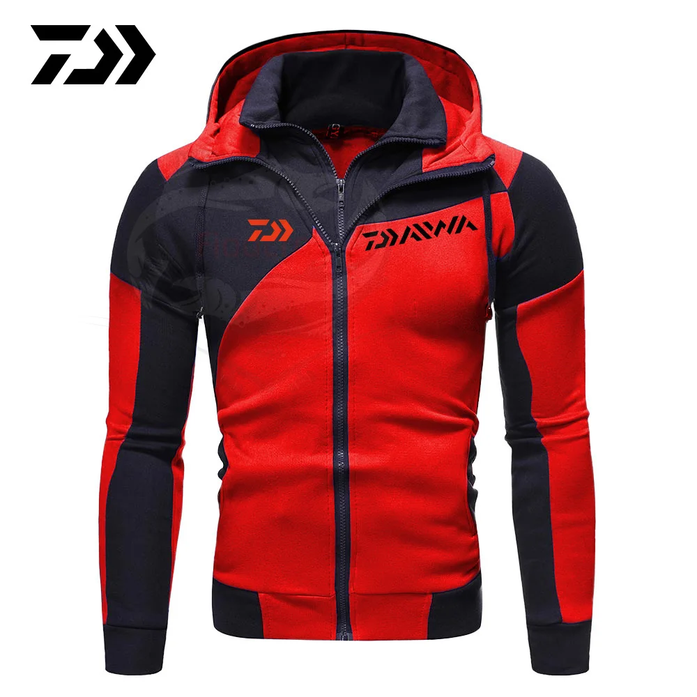 

Daiwa Fishing Hoodies Autumn Winter Hoodies Slim Hooded Sweatshirts Mens Coats Male Casual Sportswear Outdoor Fishing Clothing