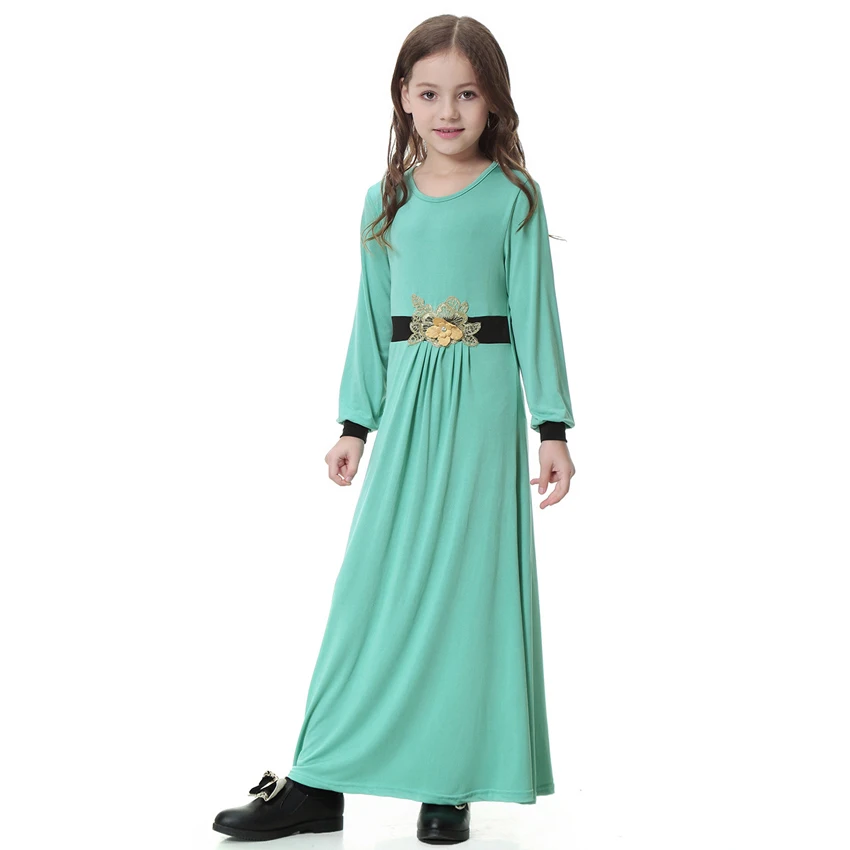 

Summer Islamic Girls Ramadan Muslim Casual Thobe Soft Abaya European Clothing Maxi Clithes Dubai Dress Turkey Evening Gowns 2021