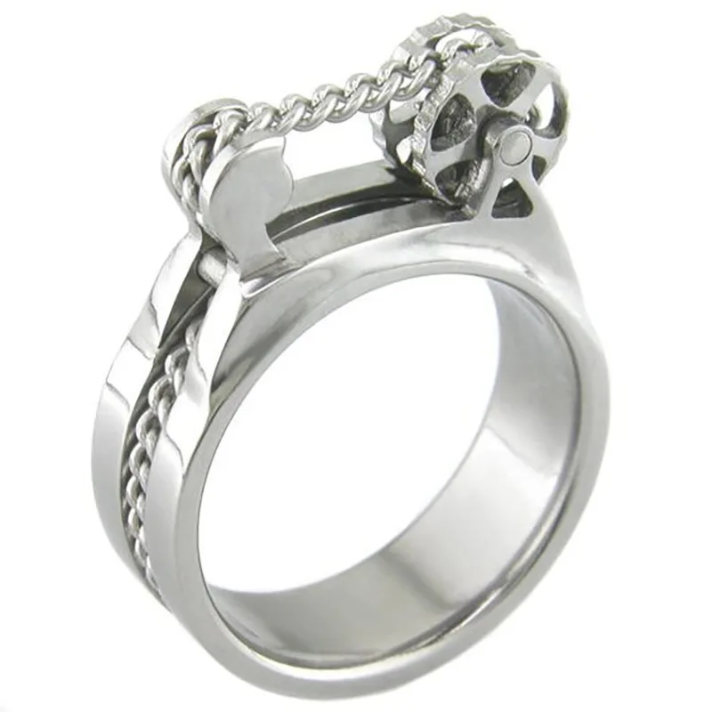 Personality Punk Mechanical Gear Clockwork Rings for Men Women Vintage Silver Color Gothic Motorcycle Biker Ring Hip Hop Jewelry