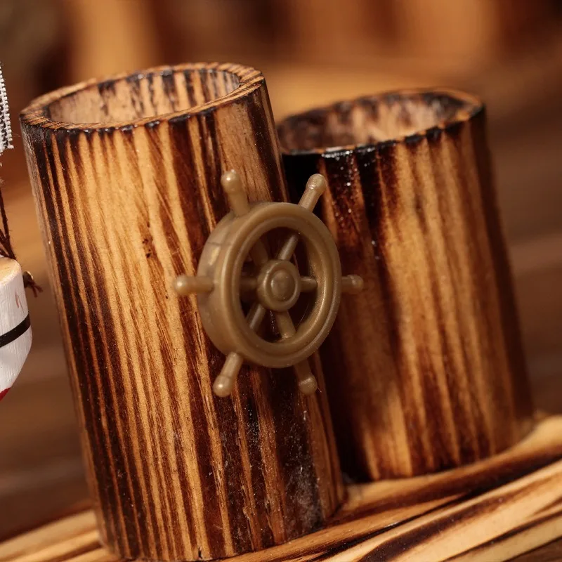 Креативная деревянная ручка для парусника ремесла резьба праздничный подарок