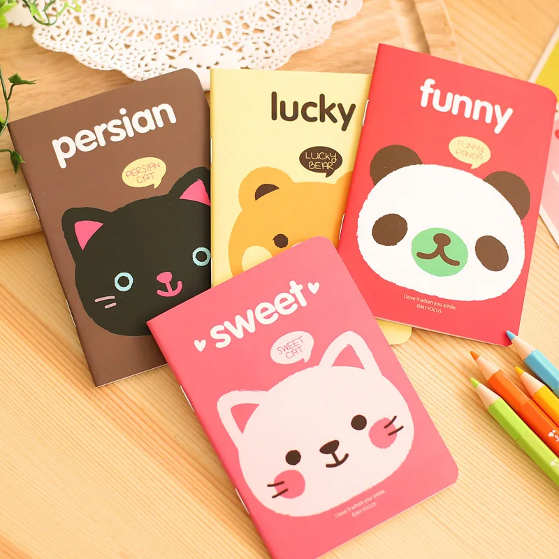 Милый школьный ноутбук портативный дневник для упражнений записная книжка с