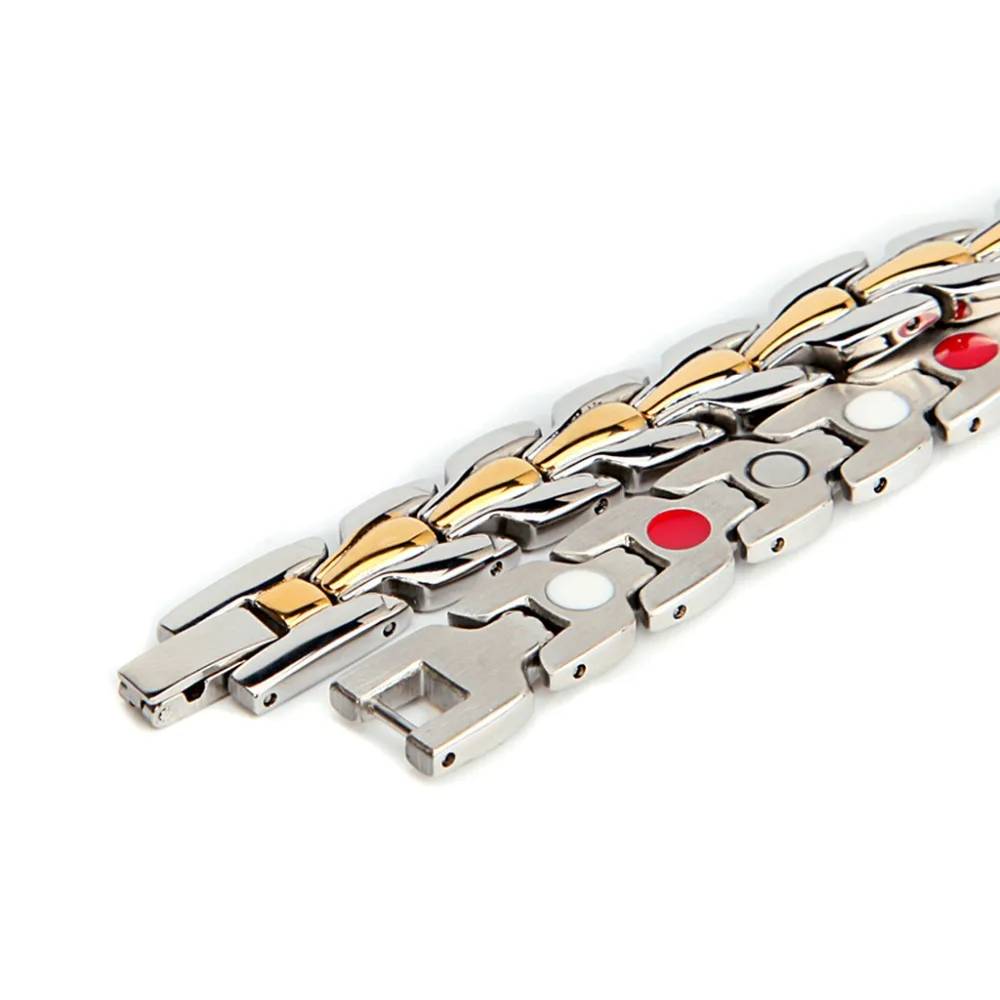 Браслет из нержавеющей стали мужской браслет с золотым/серебряным покрытием