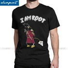 I Am Root I Linux, Samurai, Пингвин для хакеров и программаторов, мужские футболки, программирование программирования ботаника, удивительная футболка