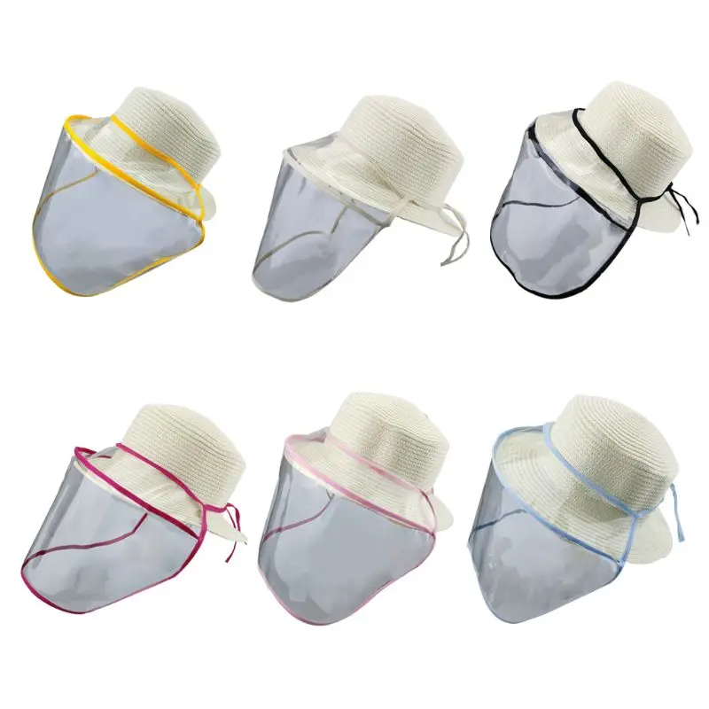

Safety Removable Transparent Adjustment Anti-saliva Anti Droplet Dust-proof Full Face Protective Cover Mask Visor Shield