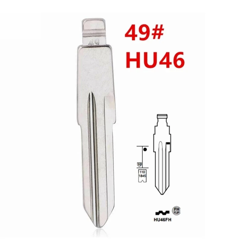 49 # HU46 HU46FH левая сторона металлическая НЕОБРАБОТАННАЯ задняя крышка для Opel Chevrolet