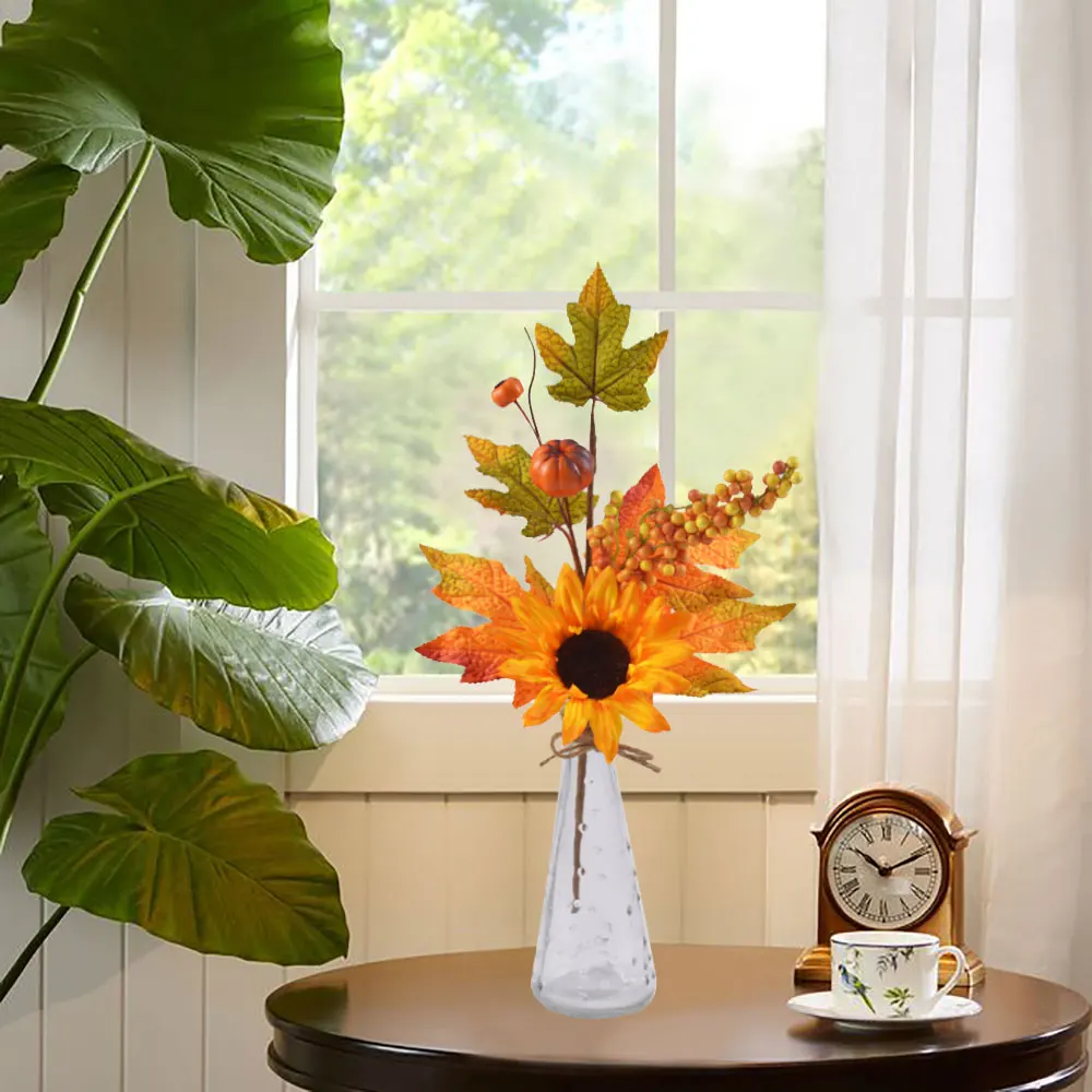 Реалистичный осенний Искусственный Кленовый лист Декор праздничные