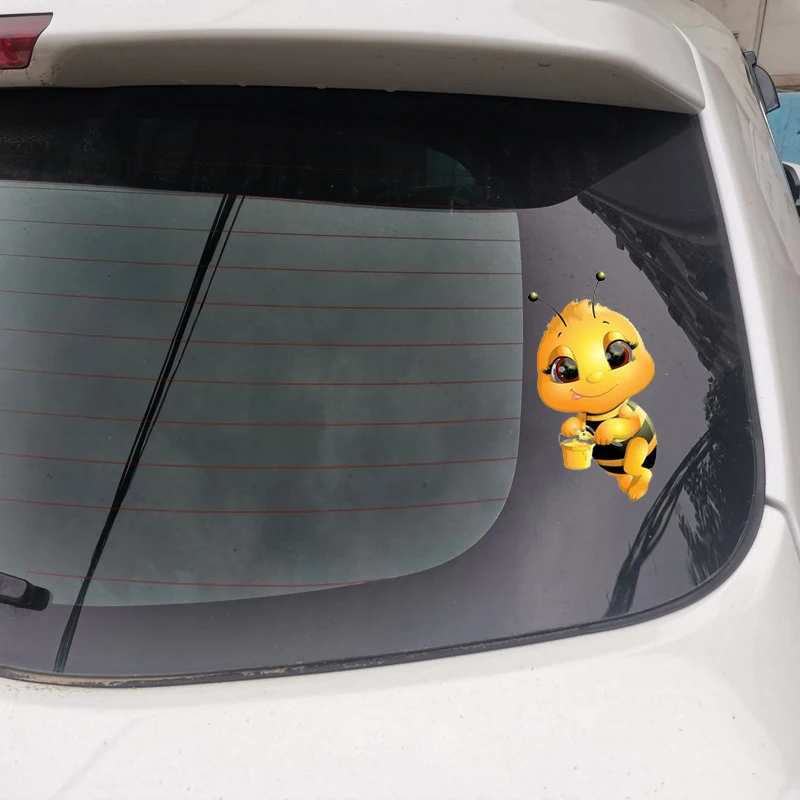 

Lifelike Beatiful Cute Lovely Little Bee Car Stickers Waterproof Sunscreen Bumper Boot Decals PVC 19cm X 15cm