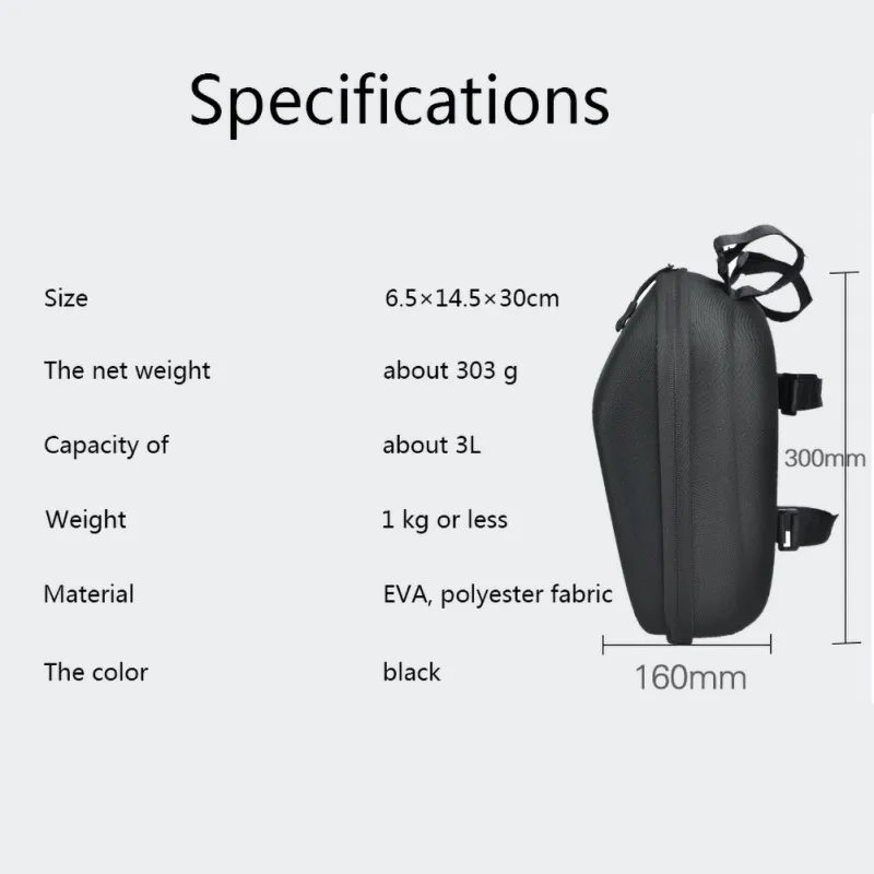

Millet M365 Scooter Bag Hard Shell Large Capacity Bag Waterproof Storage Bag Charger Bag Accessories Tools