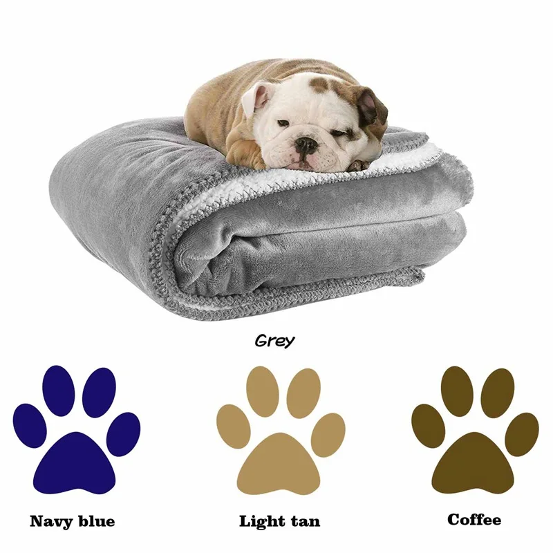 

Lamb wool pet blanket waterproof cushion spring and autumn cats and dogs four seasons flannel small, medium and large dog kennel