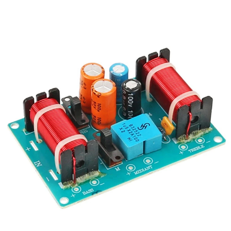 150W Speaker Crossover 3 Way High-Low 4-8 Ohm Frequency Divider for | Электроника
