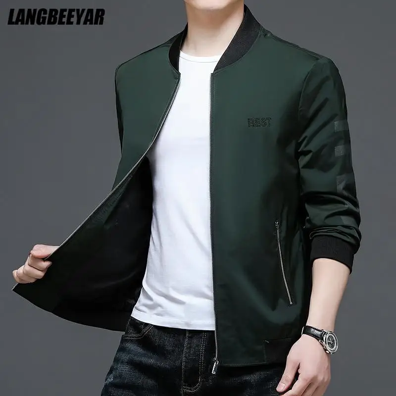 

Top Grade New Brand Casual Fashion Streetwear Autumn Fashion Casual Thin Jacket Men Windbreaker Classic Coats Mens Clothes 2021
