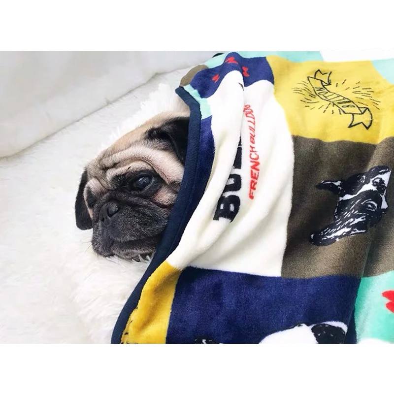 Супермягкое одеяло HZB01 для французского бульдога кровать маленьких средних и
