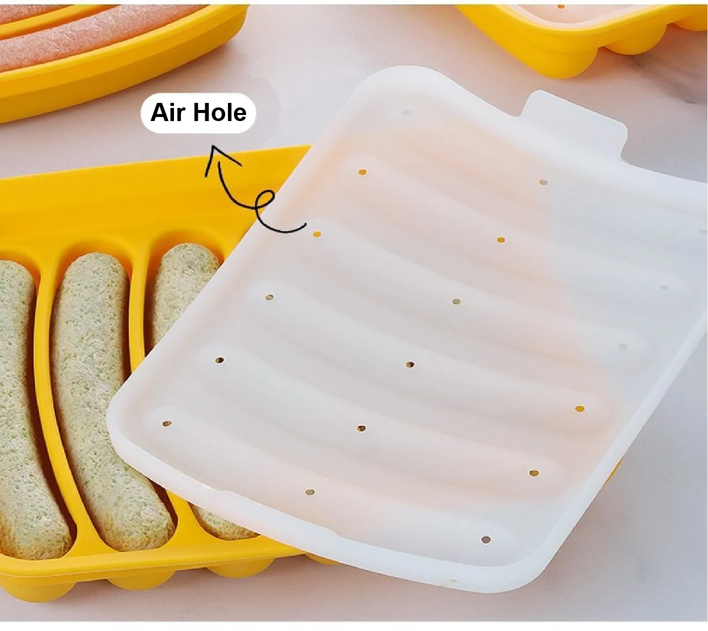 Самодельная силиконовая форма для хот дога колбасная Детская пищевая добавка