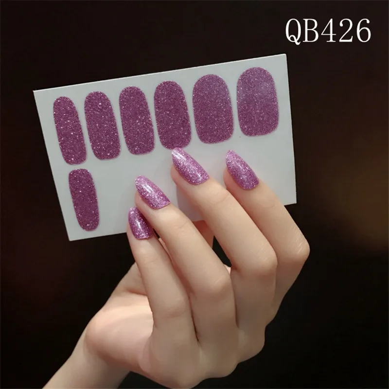 QB426 Lamemoria 22 советы, стикеры 3D на ногти Nail Art, красное сердце, дизайн, французский экологический клей, наклейки, наклейки для женщин, маникюр - Цвет: QB426