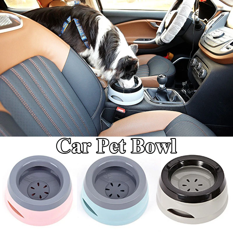 

Vehicle-mounted Splash-Proof Pet Bowl Multifunction Non-Slip Dogs Cats Plastic Bowls Portable Practical Pets Drinking Bowl
