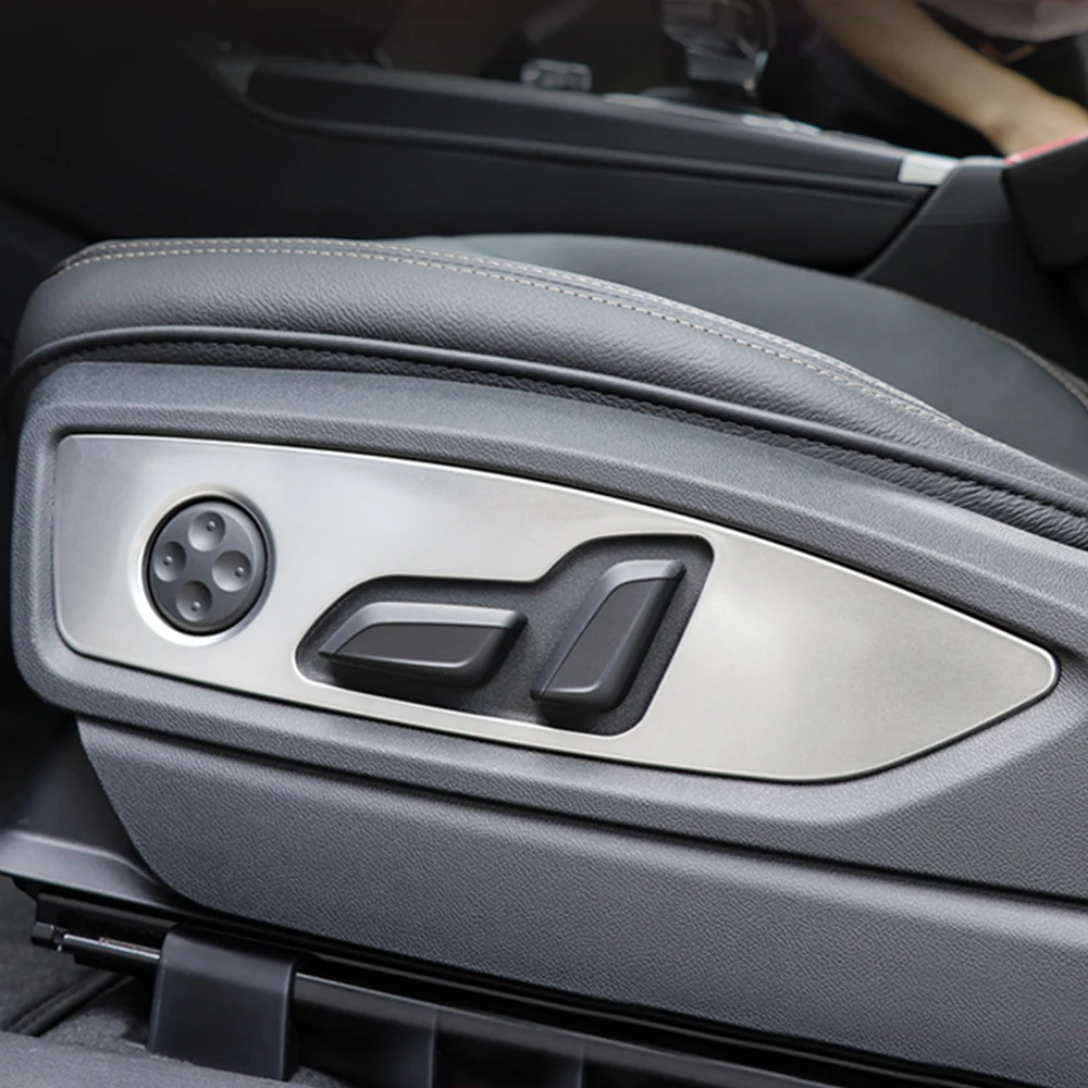 Для Audi Q5 FY аксессуары для салона автомобиля ABS кнопка регулировки сиденья переключатель панель накладка наклейка рамка хром
