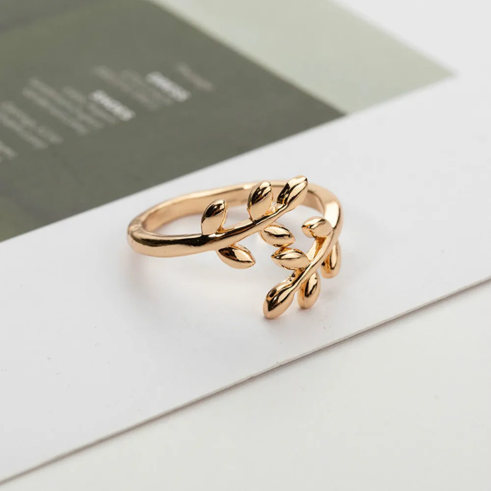 Women Ring Olive Tree Branch Leaves Open for Women's ring Wedding Rings Adjustable | Украшения и аксессуары