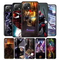 marvellegends iron man silicone cover for xiaomi mi note 11 11t 11i 10i 10t 10 9 9t 9 se lite pro ultra phone case