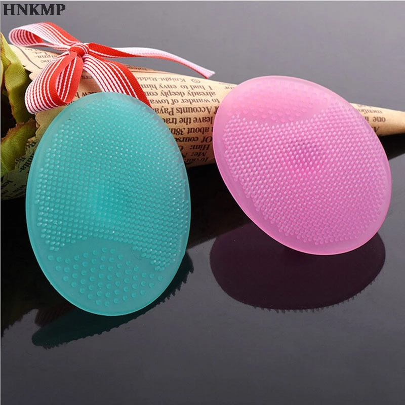 

1PCS Facial Exfoliating Brush Infant Baby Soft Silicone Wash Face Cleaning Pad Skin SPA Scrub Cleanser Tool For Bath Accessories