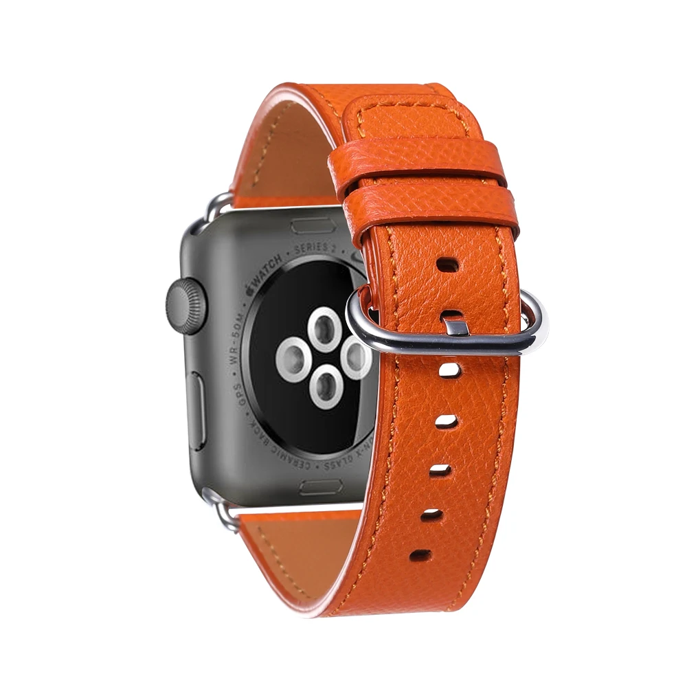iStrap Genuine Leather Vintage Loop Strap for Apple Watch Band Iwatch 3/2/1 Replacement Bracelet
