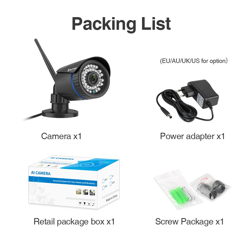 Techage 1080P IP Камера Wi Fi двухстороннее аудио Беспроводной видеонаблюдения CCTV уличная
