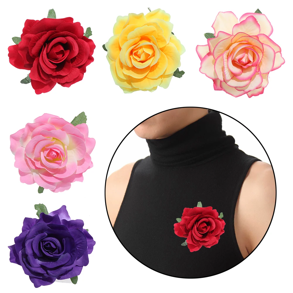 Свадебный двойной цветок розы заколки для волос &quotсделай сам&quot головной убор