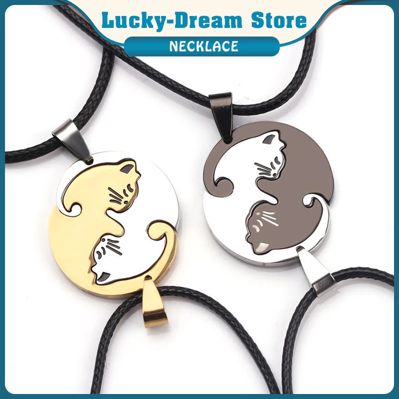 Ожерелье с подвеской в виде кота из нержавеющей стали | Украшения и аксессуары