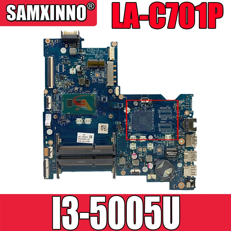 

823082-601 823082-501 для HP Pavilion 15-AC I3-5005U, материнская плата ноутбука LA-C701P SR27G DDR3, полный тест 100% работы
