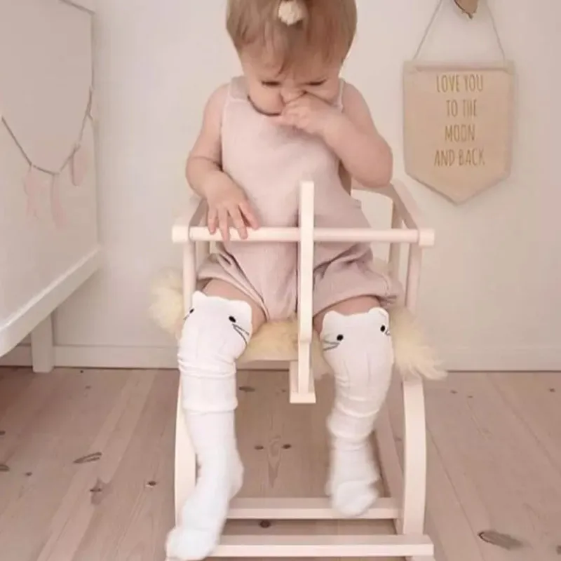 Hot Newborn Toddler Knee High Sock Baby Boy Girl Socks Anti Slip Cute Cat Cotton Warm Soft 0-4yers | Детская одежда и обувь