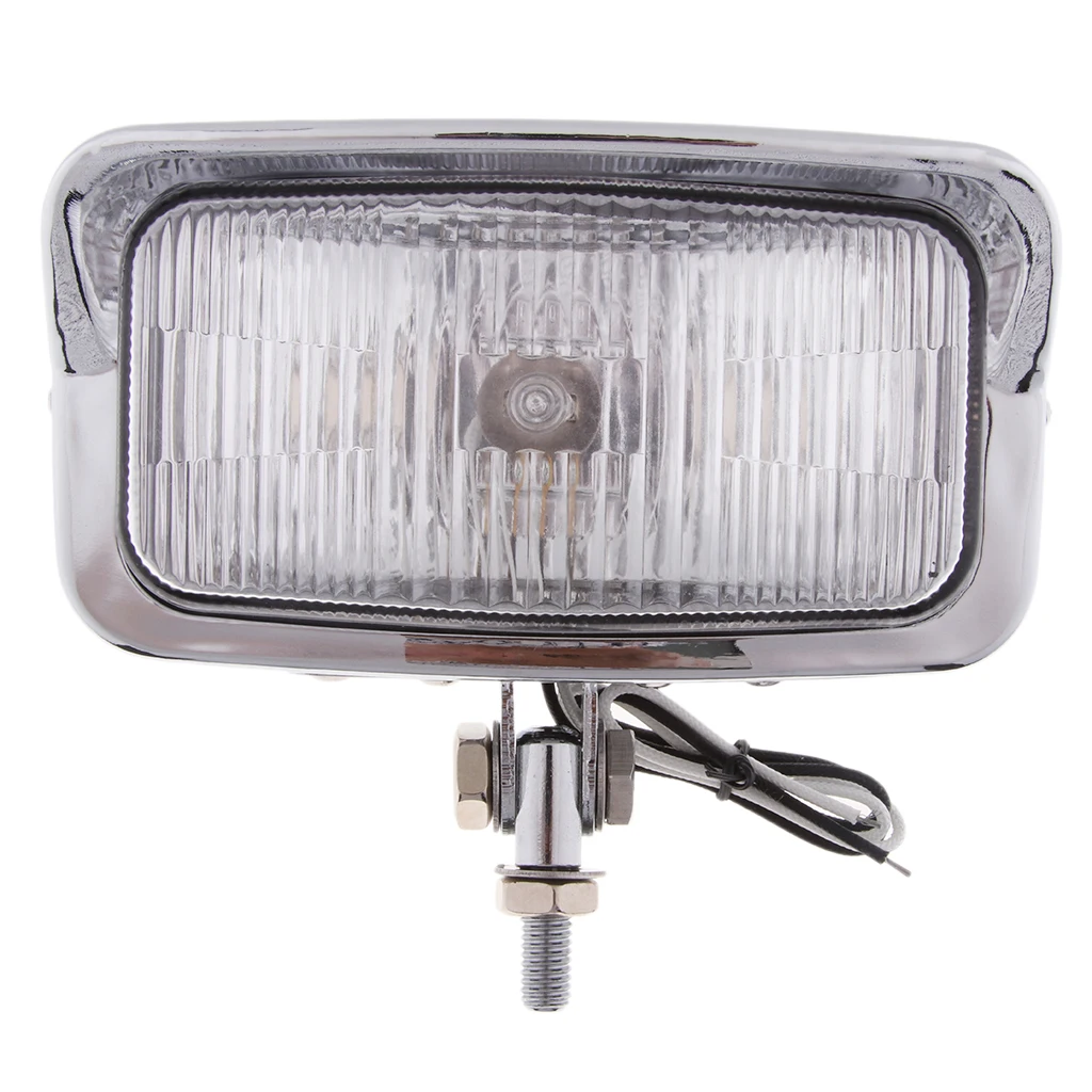 

Headlight 12V Universal Motorcycle Assembly Rectangle Head Lamp 55W