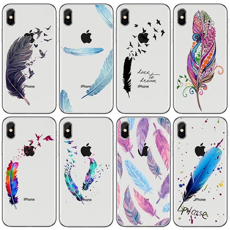 Силиконовый прозрачный чехол для телефона с рисунком iPhone 11 pro X XR XS Max 7 8 6 6s Plus