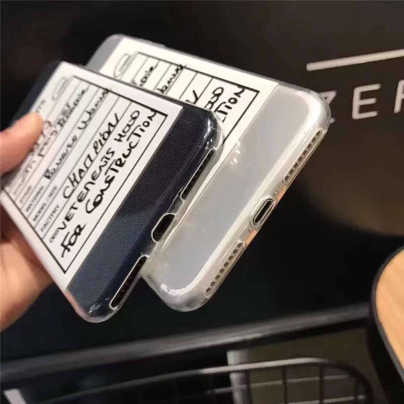 Простой лейбл Vetements synopsis чехол для iphone 11 Pro X XS XR Max 7 8 6 s plus накладной прозрачный мягкий кремний чехол для samsung S10