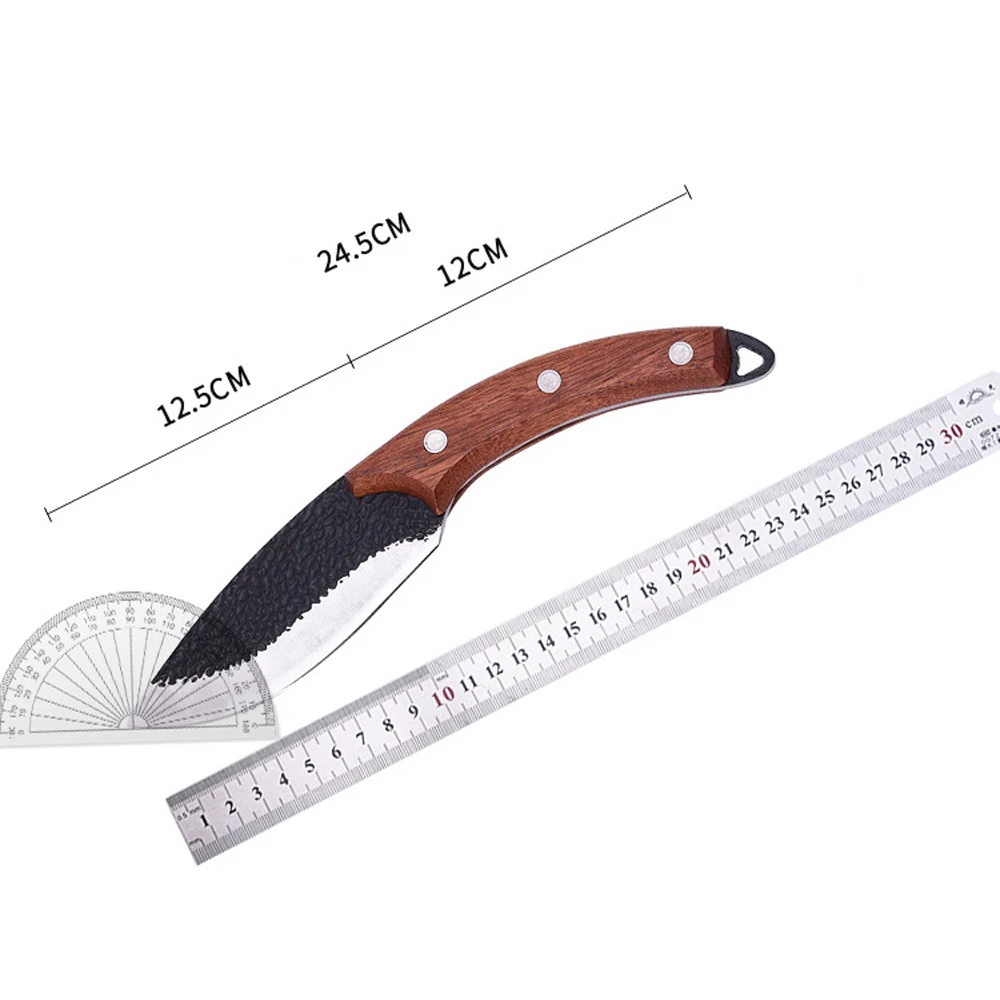 

Meat Cleaver Hunting Knife Handmade Forged Boning Knife Serbian Chef Knife Kitchen Knife Outdoor Butcher Fish Knife