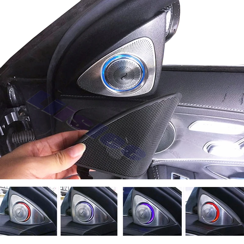 

Car Ambient Light High Pitched Speaker Atmosphere LED For Mercedes Benz GLC MB X253 C W205 Update Color Changed by Original Sys