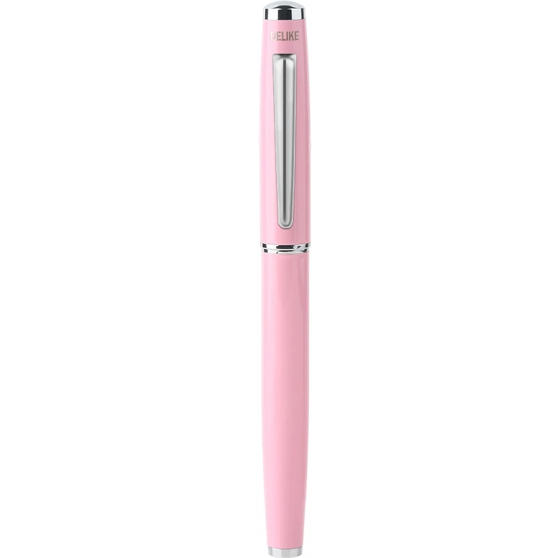 Pink Перьевая ручка MOONMAN, цветные перьевые ручки EF/F, перьевые ручки, стальные перьевые ручки для студентов, офиса, практичные принадлежности, канцелярские ручки, подарки - Цвет: Pink