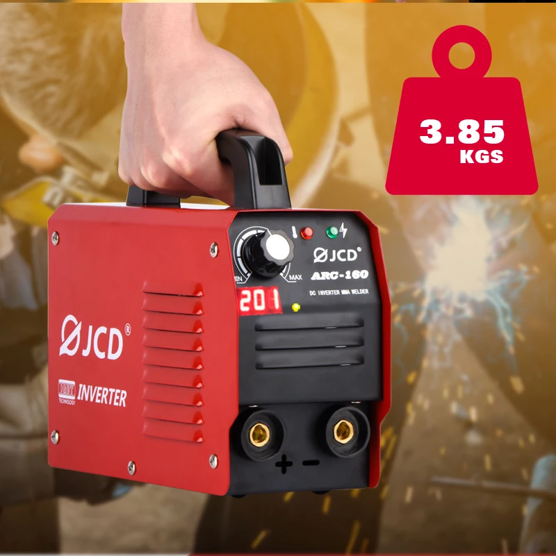 

JCD MIG Welder 220V 160A Arc Welder IGBT MMA Smart Stick DC Inverter With Digital LCD Display For Beginner Welding Machine