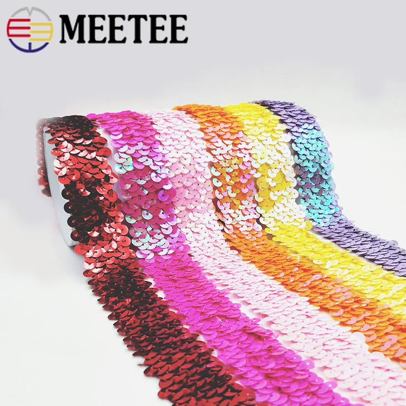 5/15 метров 30 мм золотые и серебряные блестки кружевная лента эластичные кружева