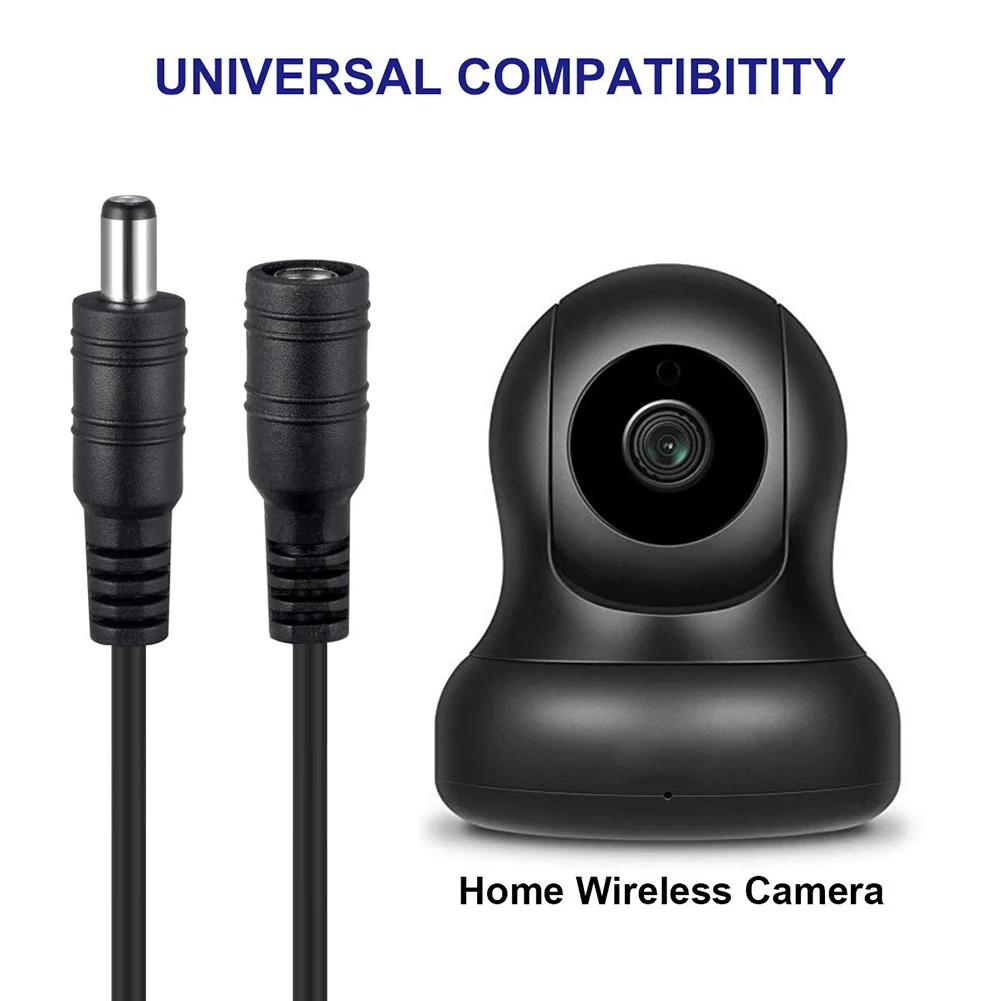 1/2/3/5/10M Male To Female Plug CCTV DC Power Cable Extension Cord Adapter Cords 5.5mmx2.1mm for Camera Power Extension Cords