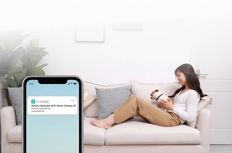 YI Dome Камера X 1080P ip-камера слежения FHD WI-FI на основе AI 2-полосная аудио человека/Pet обнаружения Ночное видение ip камера Слот для карты SD/YI Cloud