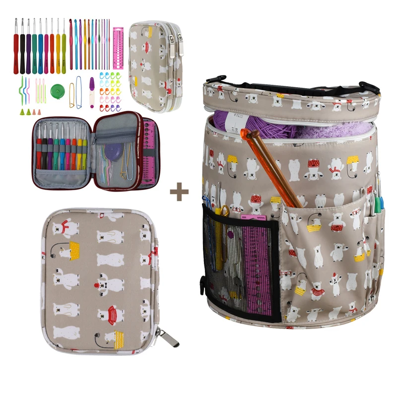 Сумка для хранения пряжи и крючков органайзер сделай сам плетения инструментов