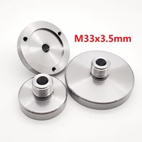 m33x3 5mm metalworking lathe use wood chuck spindle thread flange back plate base adapter 80 100 125mm m33