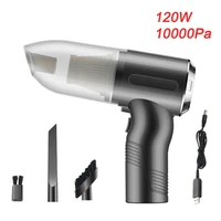 handheld vacuum cleaner car vacuum cordless rechargeable 10000pa 120w high power wet and dry use quick cleaning for car house