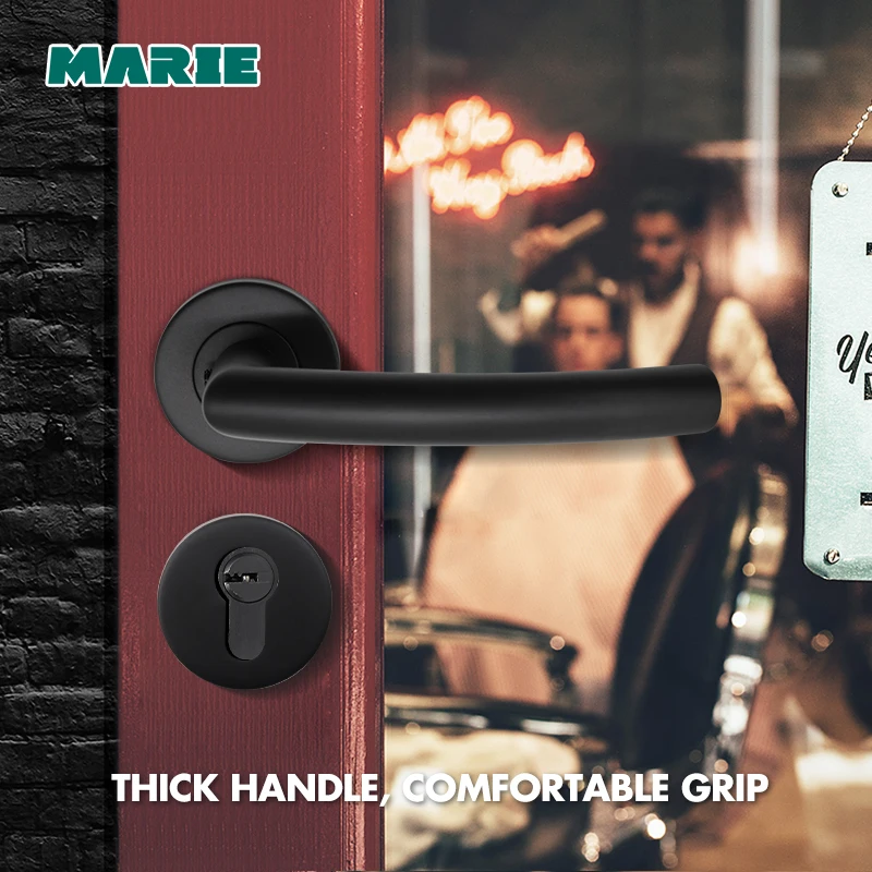 MARIE внутренняя дверная ручка из нержавеющей стали для спальни дверной замок
