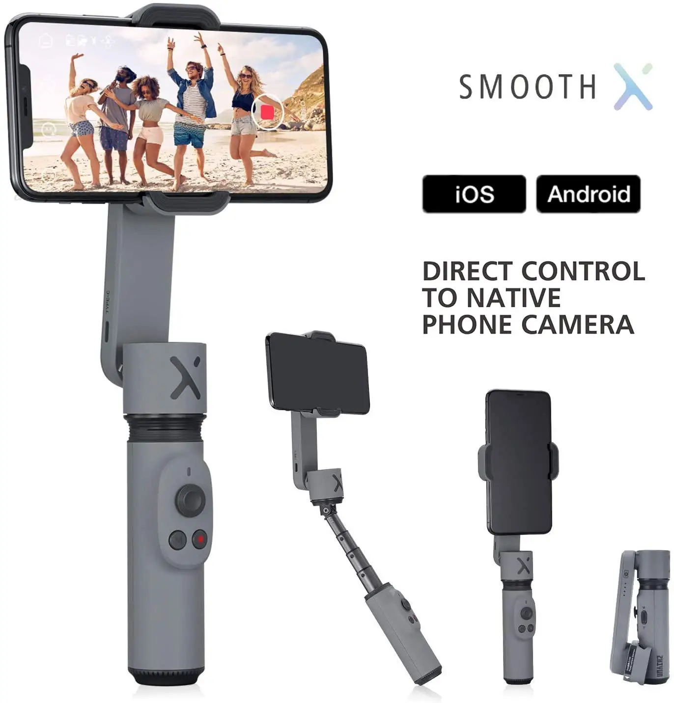Стабилизатор ZHIYUN SMOOTH X для телефона ручной мини-штатив селфи стабилизатор iPhone Huawei