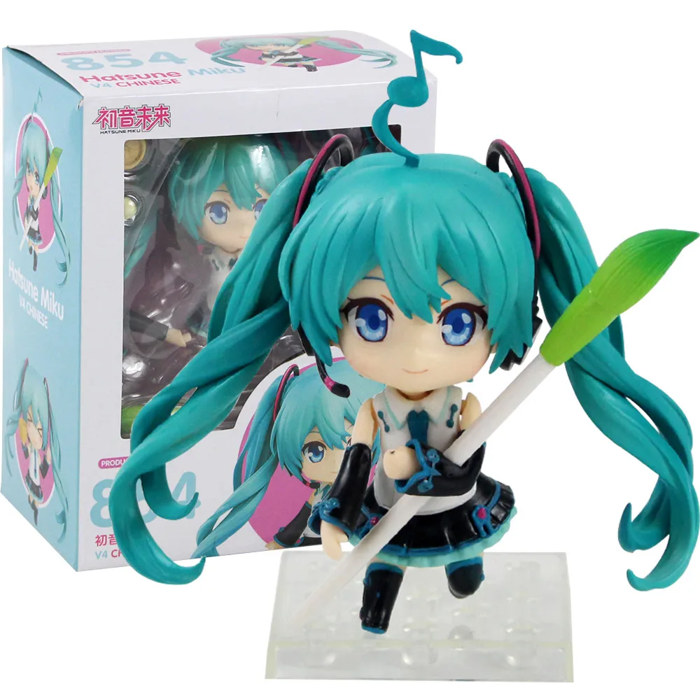 Хацунэ Мику фигурка Nendoroid 854 Мику хацуне Поющая аниме красота модель игрушки