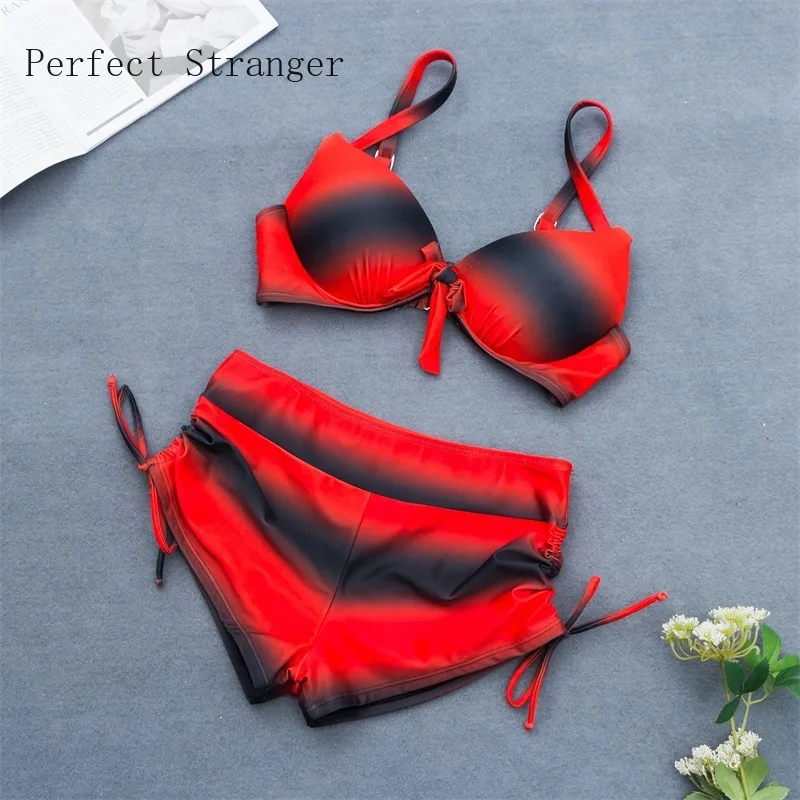 

Perfect Stranger High Waist Bikinis 2021 Folds Tankini Black Swimwear Women Bath Suit Swimsuit Push Up Sexy Beachwear 2 Pieces