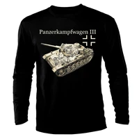 t shirt pzkpfw 3 tank panzer ww2 army war wehrmacht long sleeve men t shirt short casual men clothing