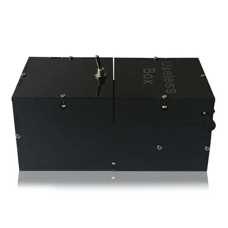 Black Box Пластиковая бесполезная коробка, креативные игрушки для детей и взрослых веселые игрушки на вечеринку, хитрое практичное, оставьте меня в одиночной коробке, прекрасный мотор, мастерство, подарки - Цвет: Black Box